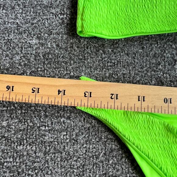 PRETTYLITTLETHING neon green 2 piece bikini set US Size 8 - Picture 4 of 6